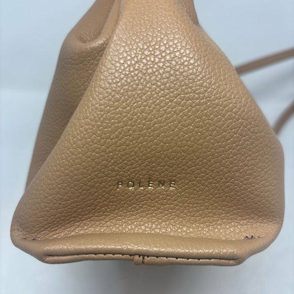 Polène Numéro Neuf Mini Bag Textured Beige Leather Purse - Picture 5 of 14